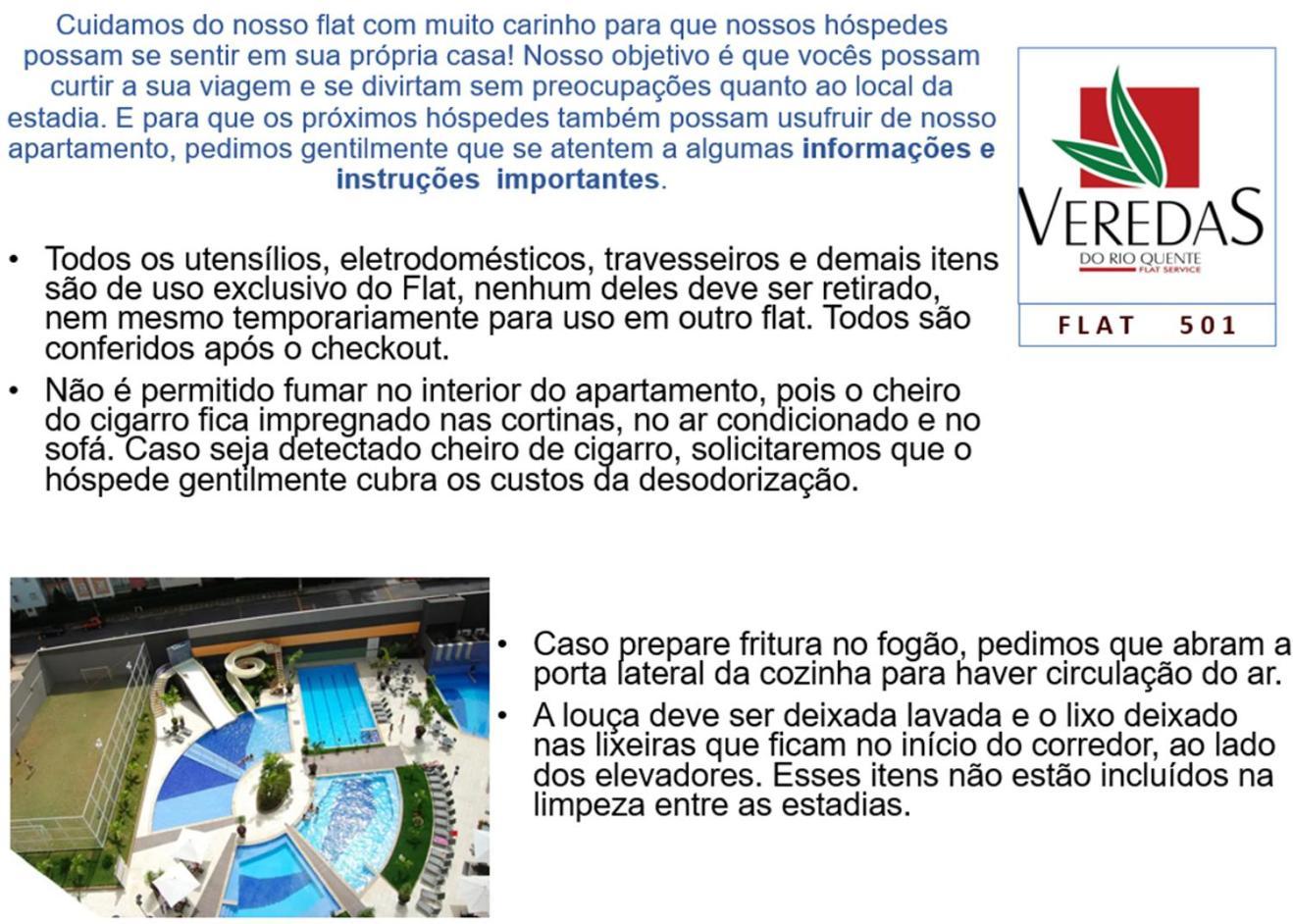 Flat 501 - Condominio Veredas Do Rio Quente - Diferenciado Com Ar Na Sala E No Quarto Kültér fotó